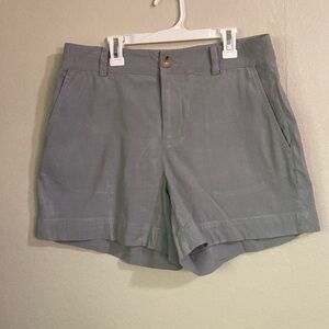 Vince Casual Linen Blend Short Sea Stone Gray Size 6